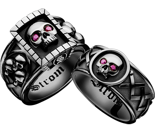 ALLIANCE RING MEMENTO MORI, CARPE DIEM